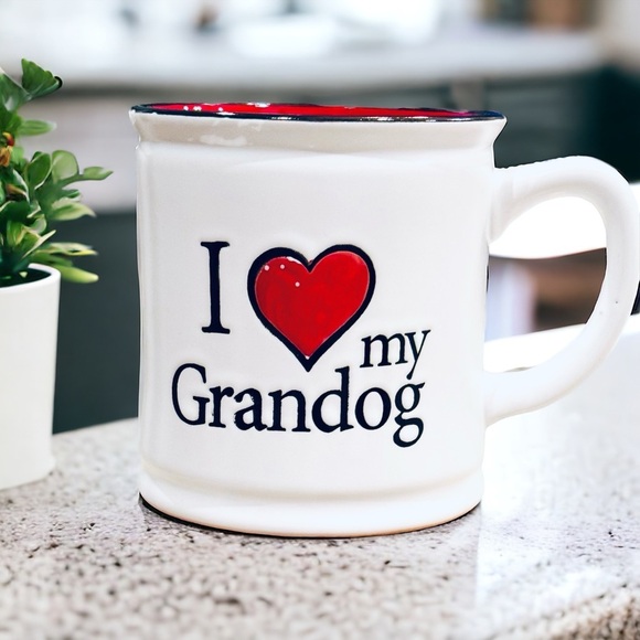 “I Love My Grandog” Ceramic Stoneware Mug By Spectrum Designz 21oz Coffee /Tea - Picture 2 of 3